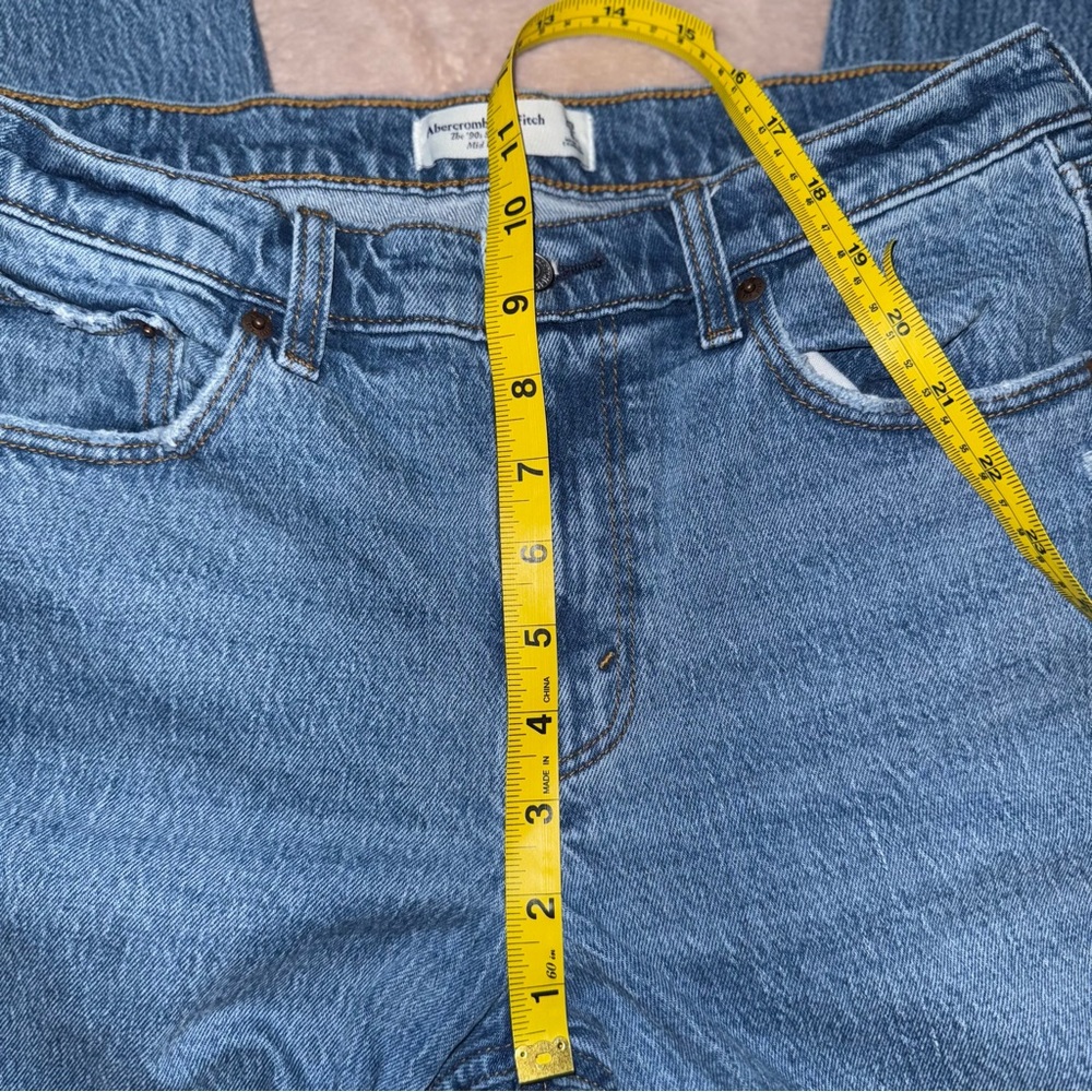 Abercrombie & fitch the 90s straight mid rise Jean 29/8/XL/L33 - Picture 10 of 11